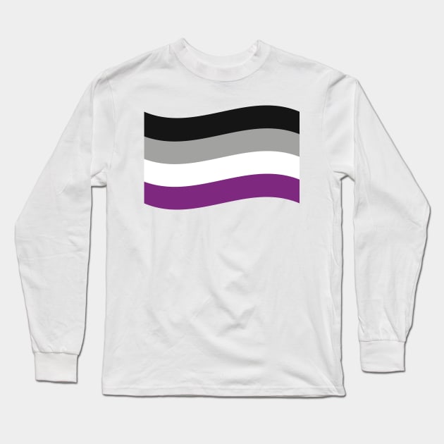 Ace pride flag Long Sleeve T-Shirt by snowshade